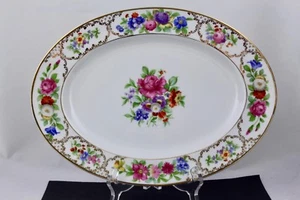 ROSENTHAL CHINA 'THE DRESDEN' - AIDA - OVAL SERVING PLATTER - MINT - Picture 1 of 6
