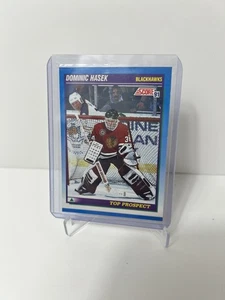 Dominic Hasek 1991 Blackhawks Top Prospect Card - Bild 1 von 2