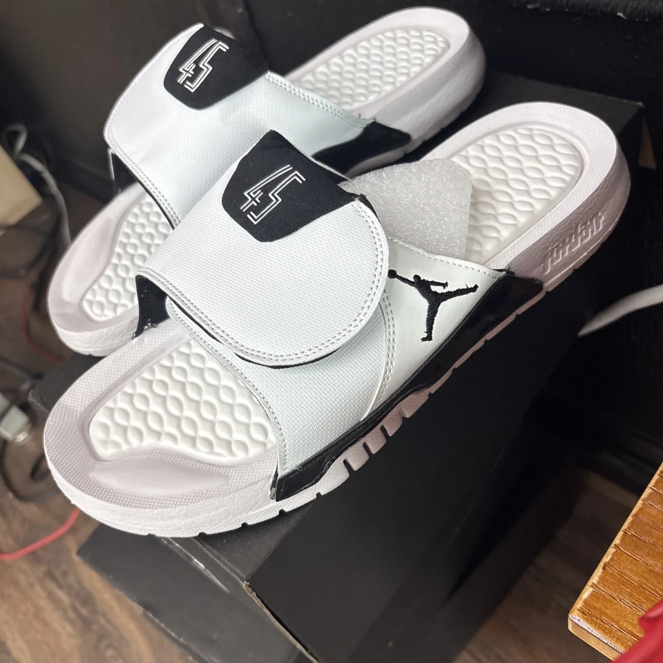 Nike Air Jordan Hydro Slide Concord Negro Blanco AA1336-107 Talla 8.5 y 11 Talla  Foto 1 de 4