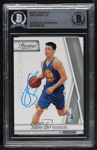 BAS 2010-11 Prestige Rookie Jeremy Lin #187 BGS Authentic Auto Rookie RC - Picture 1 of 3