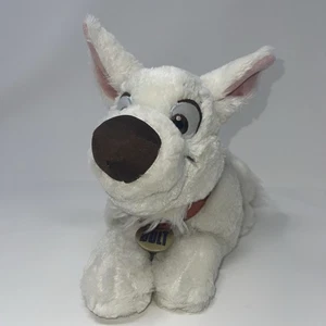 The Disney Store Bolt 14 Zoll liegender weißer Plüschhund - Bild 1 von 14