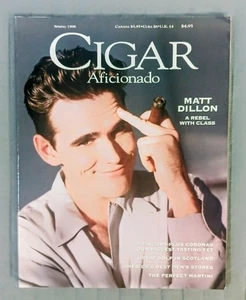 Vintage Cigar Aficionado Magazine Spring 1996 Matt Dillon Cover Free Shipping  - Bild 1 von 4
