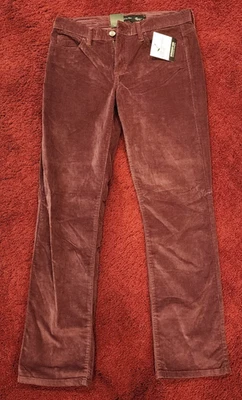 Jeans feminino CALVIN KLEIN Power stretch perna reta veludo tamanho 8x30 novo com etiquetas - Imagem 1 de 4