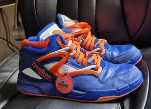 RARE Reebok Pump Omni Lite Classic UK Size 7.5 Royal Blue orange white - Picture 1 of 11