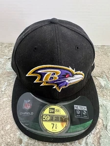 New Era 59fifty Baltimore Ravens BRAND NEW Fitted Cap Hat Black NFL Football - Picture 1 of 5