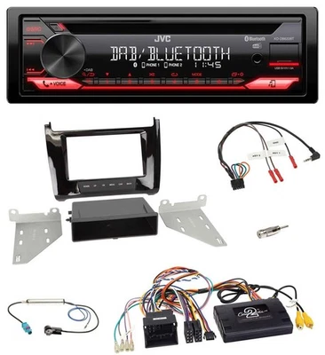 JVC CD DAB USB Bluetooth Lenkrad Autoradio für VW Polo 6C 6R 2014-2017 piano - Bild 1 von 4