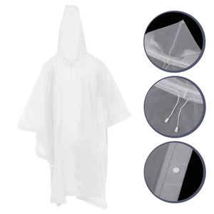 Poncho impermeable con capucha para hombre poncho ligero de viaje ponchos reutilizables accesorios - Imagen 1 de 12