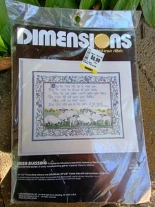 Dimensions Irish Blessing Counted Cross Stitch Kit - Picture 1 of 2