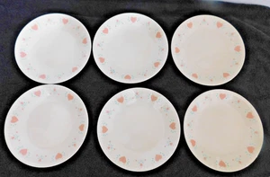 Vintage Lot 6 Corelle von Corning FOREVER YOURS 6 3/4" BROT & Butter TELLER Salat - Bild 1 von 4