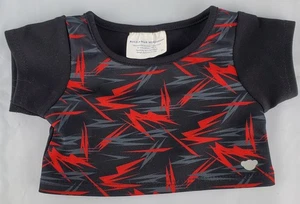 Build-A-Bear BABW 2016 buntes geometrisches elektrisches T-Shirt Oberteil rot schwarz - gebraucht, in einwandfreiem Zustand - Bild 1 von 4