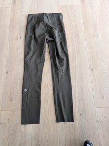 Lululemon Fast Free High Rise Crop II 23" Non Reflective Size 2 Nulux Dark Olive - Picture 1 of 5