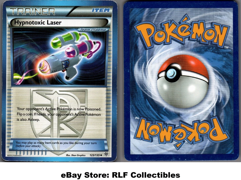 2013 Pokemon, B&W Plasma Storm, #123/135 Hypnotoxic Laser, Uncommon (b) - Image 1 of 1
