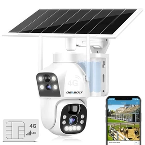 3G/4G LTE Cellular Solar Security Camera Outdoor Wireless, 8W 15600mAh Batter... - Picture 1 of 9
