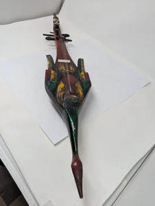 Indonesische/balinesische handgefertigte Holzgitarre Vogel - Bild 1 von 5