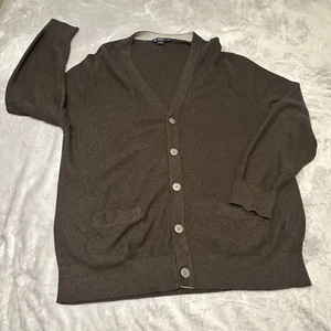 Cárdigan Suéter De Colección Cremieux Clásicos Para Hombre Talla XL Marrón Preppy Papá Abuelo - Imagen 1 de 8