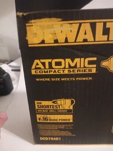 DEWALT ATOMIC COMPACT SERIES 20V MAX Cordless Drill - DCD794D1 - Picture 1 of 10