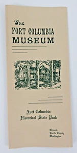 Vintage Fort Columbia Museum Reiseprospekt - Bild 1 von 3