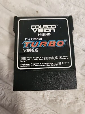 The Official Turbo by Sega Coleco Vision Video Game Cartridge - 1981 - Image 1 of 4