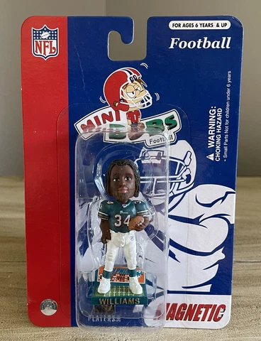 RICKY WILLIAMS Miami Dolphins NFL Legend 3” Mini Nodder Bobblehead MINT! Cover