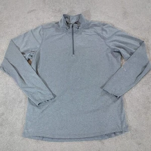 Nike Pullover Mens Large Grey Dri-Fit 1/4 Zip Running Sports Top Elements Thin - Picture 1 of 11