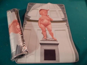 Donald Trump "Naked Emperor" on Stone Column Neoprene Placemat NEW, SEALED - Picture 1 of 2