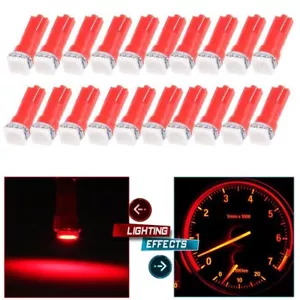 50pcs Red T5 LED Car Gauge Instrument Dashboard Indicator Light T5 37 73 74 2721 - Picture 1 of 11