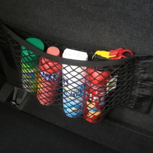 Elastic Net Storage Holder Car Rear Trunk Seat Organizer Mesh Pocket Accessories - Picture 1 of 15