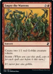 4x Empty the Warrens, Time Spiral Remastered, MTG NM Magic The Gathering common - Picture 1 of 1