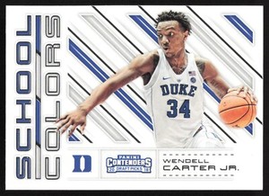2018-19 Panini Contenders Draft Picks School Colors Wendell Carter Jr. RC #7