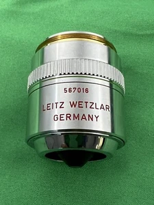 Leitz Wetzlar Germany PL FLUOTAR 20 X / 0.45 D Microscope Objective Part 567016 - Picture 1 of 7