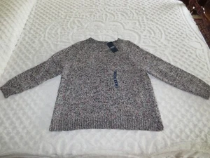 NUEVO CON ETIQUETAS CHAPS Suéter Tweed Negro Algodón Acrílico Poliéster Nylon--Para Hombre XXL - Imagen 1 de 6