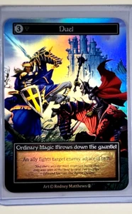 Juego de cartas coleccionables Hechicería Reinos contestados Leyendas artúricas Duelo ordinario de láminas - Imagen 1 de 2