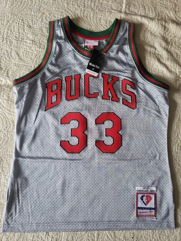 Kareem Abdul-Jabbar Milwaukee Bucks 75th Anniversary NBA Swingman Jersey ($175) Cover