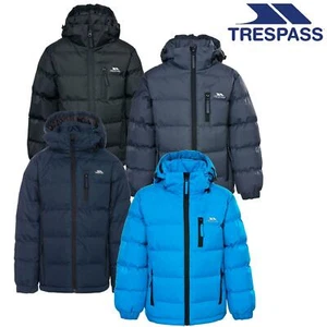 Trespass Tuff Boys Puffa Jacket Padded School Coat Childs Childrens 3-13 Years - Picture 1 of 11