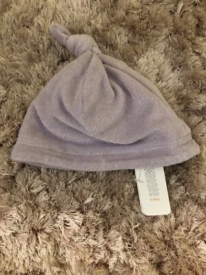 NWT Baby Infant Girl GYMBOREE Toe Knot Hat Purple Cap NEW 6-12 Months - Image 1 of 4