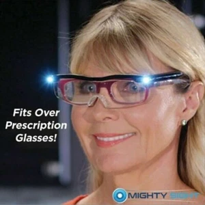Mighty Sight Led Magnifying Eyewear Glasses with Rechargeable LED lights 160% TV