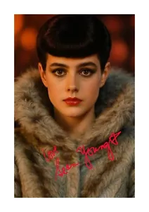 Sean Young as Rachael in Bladerunner 3 A4 signed poster with choice of frame - Imagen 1 de 4