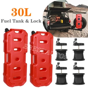 Pair 30L Fuel Tank Gas Container Fuel Can W/ Locks Keys For Jeep UTV Polaris RZR - Bild 1 von 13