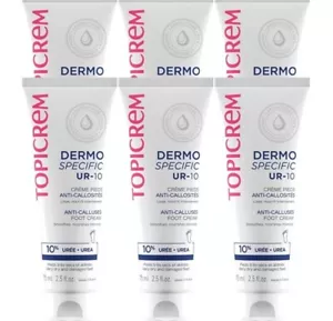 6 x Großhandel Topicrem Anti Schwielen Fußcreme UR-10 Fußcreme trocken beschädigt - Bild 1 von 5