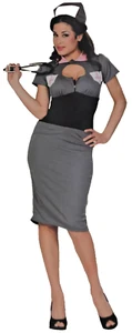 2pc Cinema Secrets Sexy Night Nurse Nora Dress Halloween Costume Women XS 2-4 - Picture 1 of 2