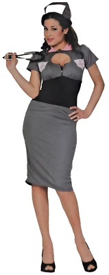 2pc Cinema Secrets Sexy Night Nurse Nora Dress Halloween Costume Women XS 2-4 - Image 1 of 2