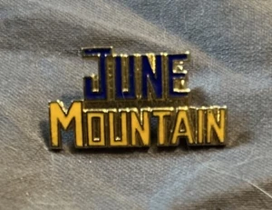 Vintage JUNE MOUNTAIN Skifahren Ski Pin Mammoth Mountain California Resort Travel 1979 - Bild 1 von 3