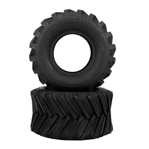 Two 18x9.50-8 18x9.5-8 18x9.5x8 Lawn Mower Tractor Super Lug Tires 2 Ply Rated - Picture 1 of 12