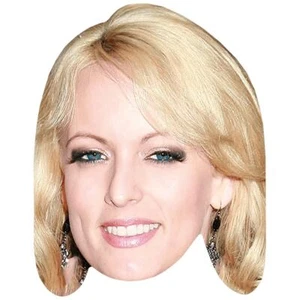 Stephanie Clifford (Smile) Celebrity Mask, Flat Card Face, Fancy Dress Mask - Picture 1 of 5