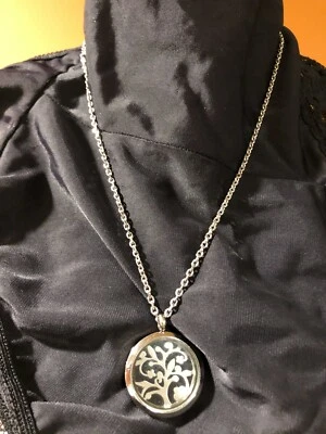 Pingente difusor aroma árvore da vida com colar incluído corrente de 22 polegadas de comprimento - Imagem 1 de 4