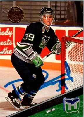 Robert Petrovicky Whalers Hand Signed 1993-94 Leaf Hockey Card #187 NM - Image 1 of 2