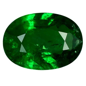 Granate Tsavorite verde sin calefacción corte ovalado de 0,43 quilates (6 x 4 mm) sin calefacción - Imagen 1 de 1