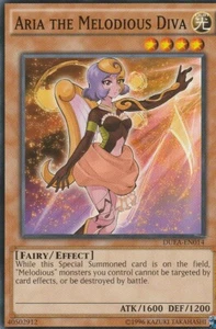 TARJETA YUGIOH 3x ARIA LA DIVA MELODIOSA DUEA-EN014 n0t 1ª EDICIÓN - Imagen 1 de 1