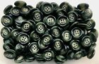 25mm 40L Dark Green & Green Swirl 4 Hole Polished Coat Buttons Button Y137B