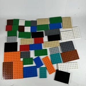 Lego Pieces Plates Lot Of 45 4x4 6x8 4x8 4x6 6x6 4x10 6x10 4x12 - Picture 1 of 16